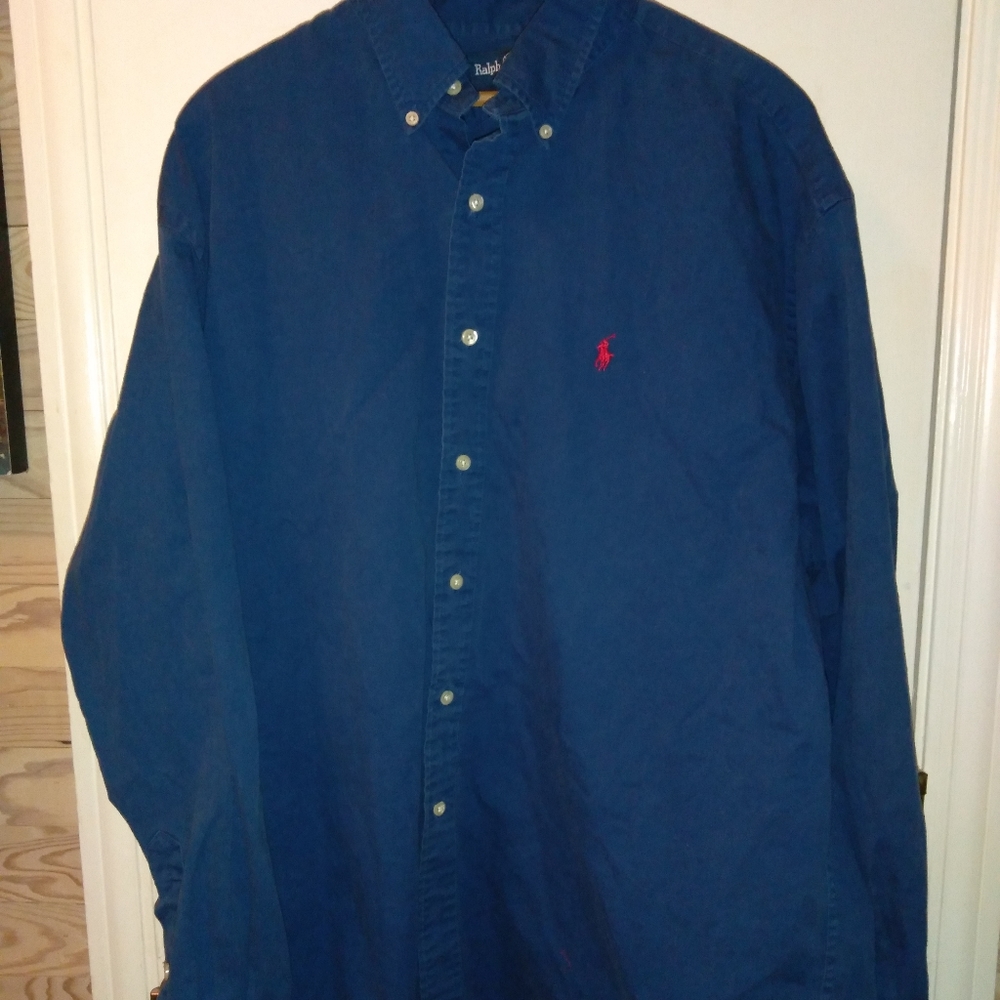 Vintage blue Ralph Lauren Bailey button down